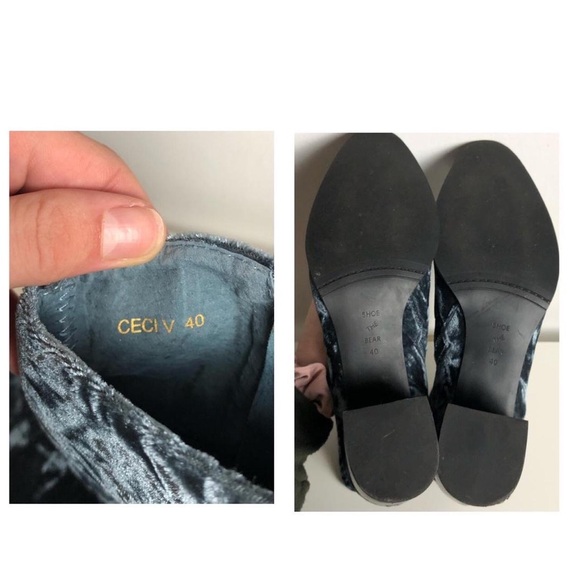 Blue Crushed Velvet Booties! - Picture 4 of 4